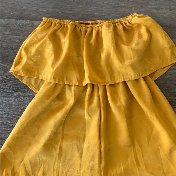 SHEIN Mustard Romper - Picture 2 of 2